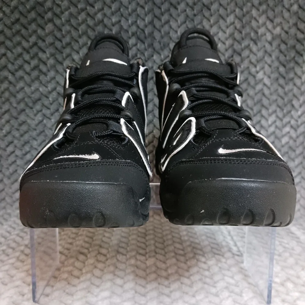 Nike Air More Uptempo GS Black White Black Youth Basketball Shoes Size 5.5Y